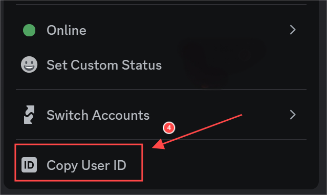 Copy User ID