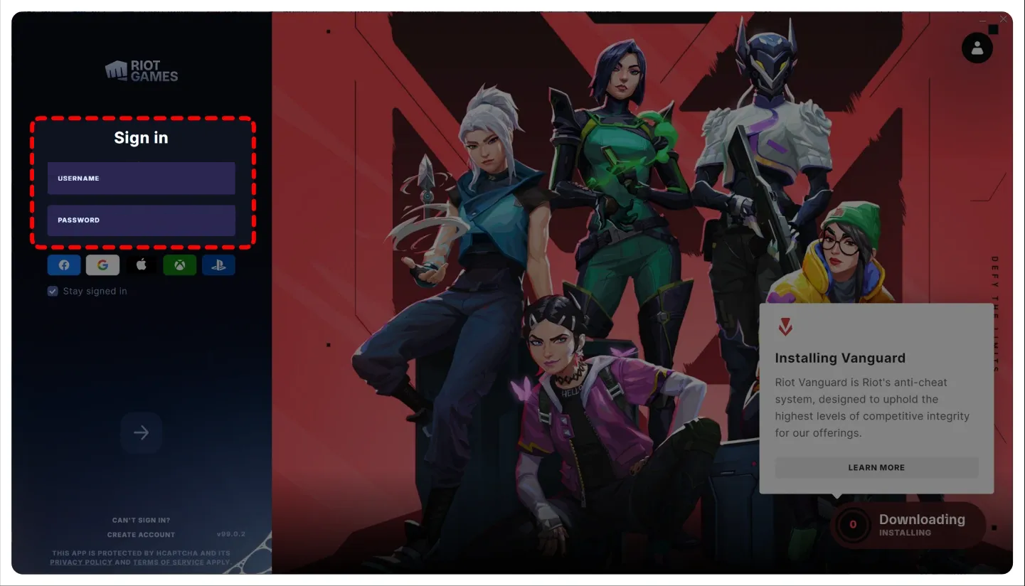 valorant sign in