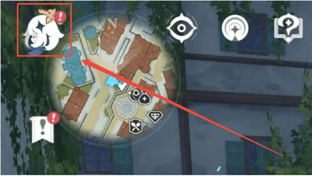 open the profile in the game