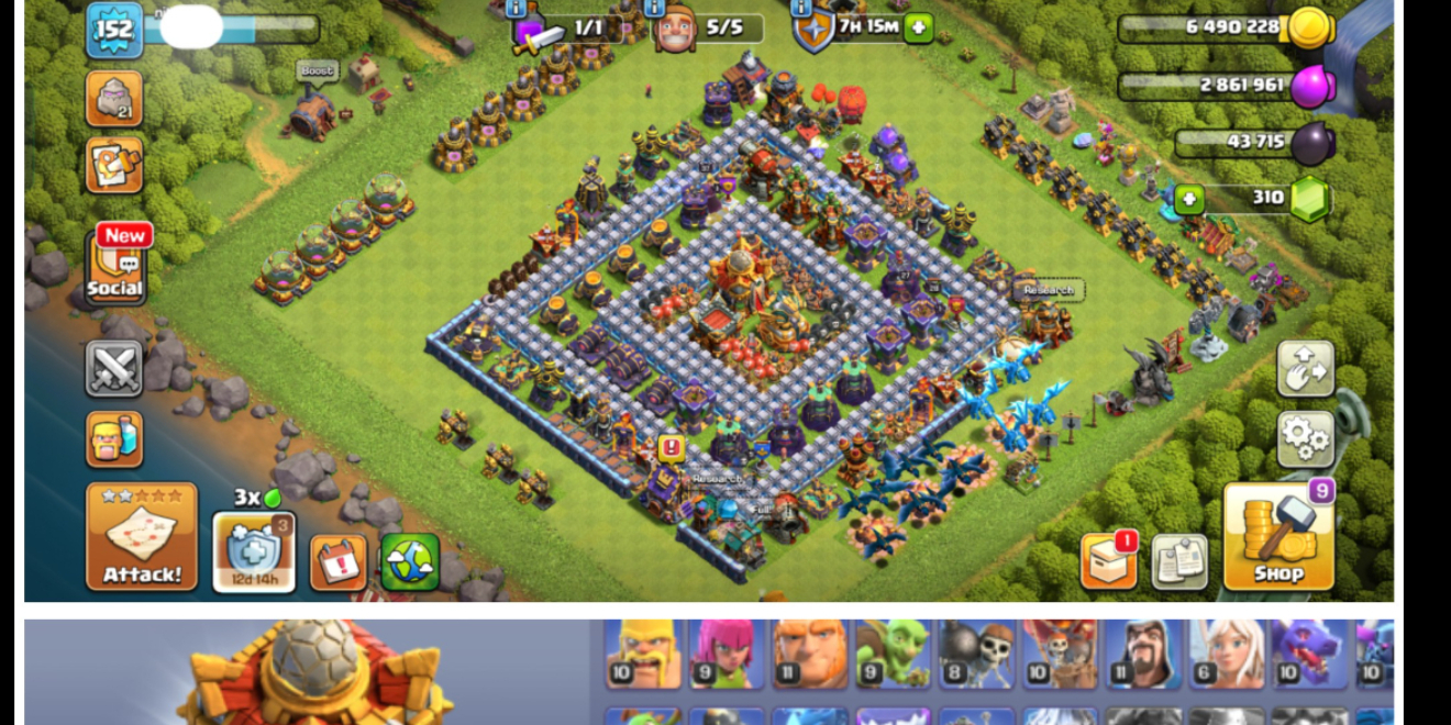 Buy Clash of Clans TH18 Instant Access Bases | U7BUY